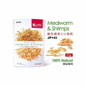 Jolly Mealworm & Shrimp Snack 60g cat vitamins cat digestive aid cat immune support cat joint supplement cat skin supplement