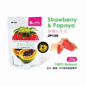Jolly Strawberry & Papaya 20g dog water fountain slow feeder automatic dog feeder gravity feeder dog food dispenser