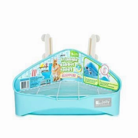 Jolly Triangle Rabbit Toilet Large - Blue (JP272) dog water fountain slow feeder automatic dog feeder gravity feeder dog food dispenser