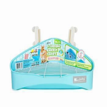 Jolly Triangle Rabbit Toilet Large - Blue (JP272) dog water fountain slow feeder automatic dog feeder gravity feeder dog food dispenser