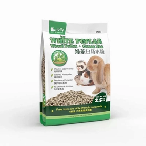 Jolly White Poplar Wood Pellet Green Tea 2.5kg hamster cage guinea pig supplies small animal accessories rabbit water bottle rat tunnel