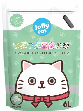 Jollycat Crushed Tofu Jasmine Cat Litter 6L kitten supplies kitten toys kitten food kitten litter box kitten bed