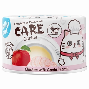 Jollycat Kidney Care Chicken With Apple In Broth Grain-Free Canned Cat Food 80g cat food cans soft cat food high protein cat food natural cat food senior cat food