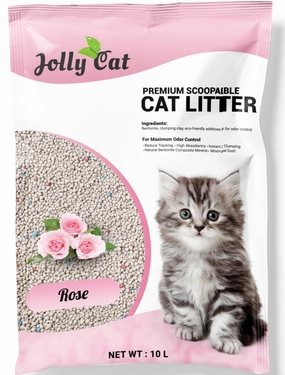 Jollycat Rose Cat Litter 10L kitten supplies kitten toys kitten food kitten litter box kitten bed