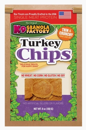 K9 Granola Factory Turkey Chips 6oz Bag goat vitamins sheep health poultry medicine livestock supplement animal wellness
