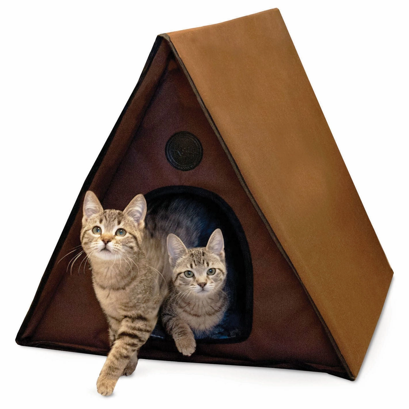 K&H A-Frame Outdoor Heated Cat House cat beds cat scratching post cat shampoo cat tunnel cat brush