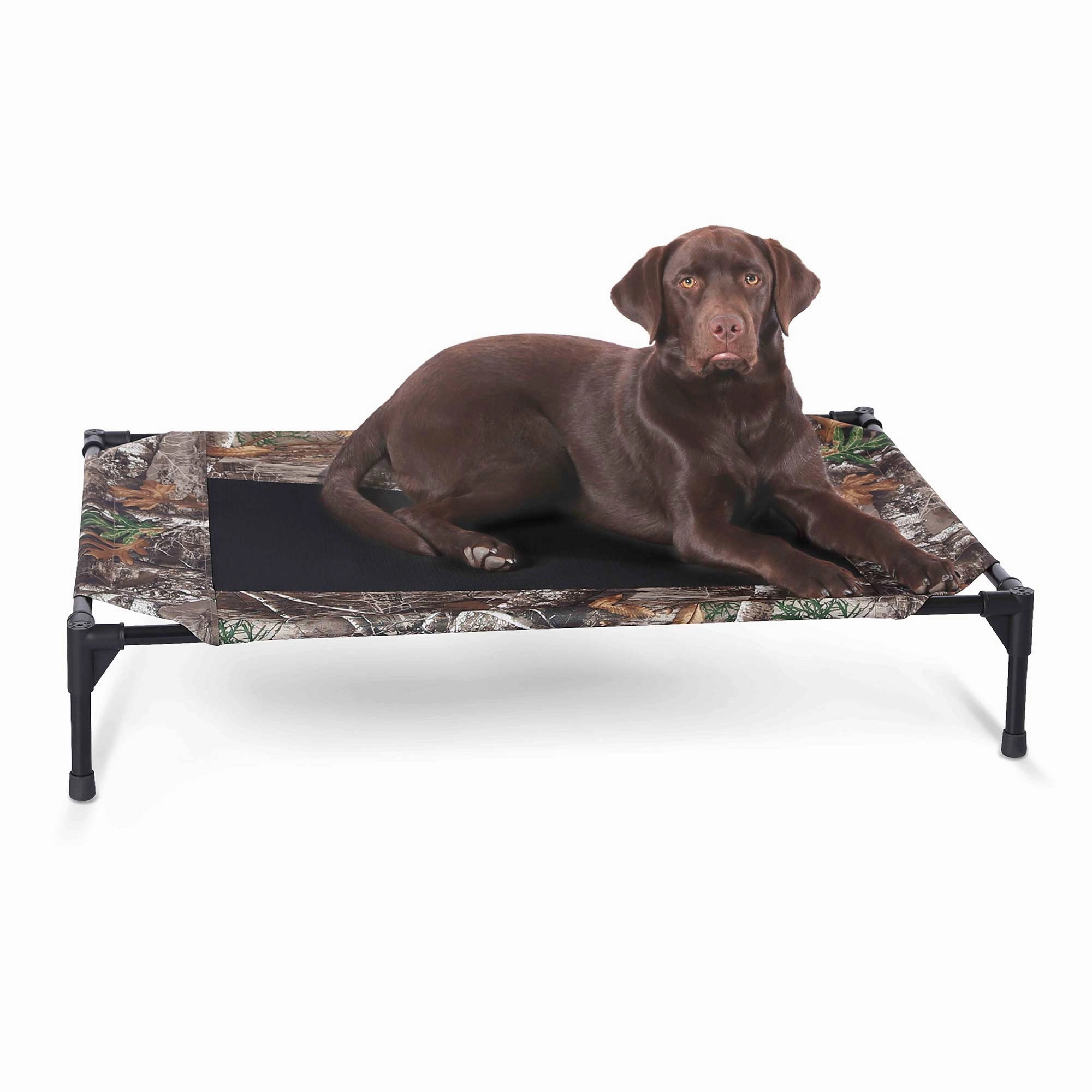 K&H Pet Products Original Pet Cot Elevated Dog Bed, Realtree Edge cat beds cat scratching post cat shampoo cat tunnel cat brush