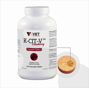 K-CIT-V Potassium Citrate, 100 Chewable Tablets cat scratchers cat towers cat window perch cat heating pad cat calming spray