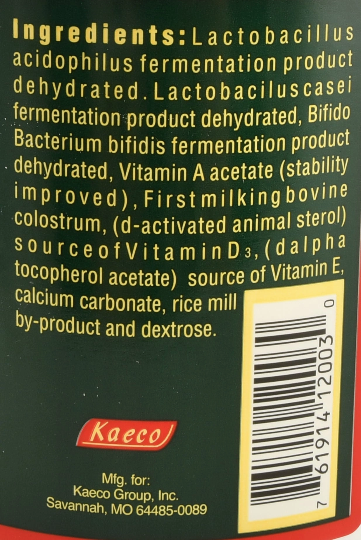 Kaeco Soluble Colostrum Supplement Powder, 18 oz