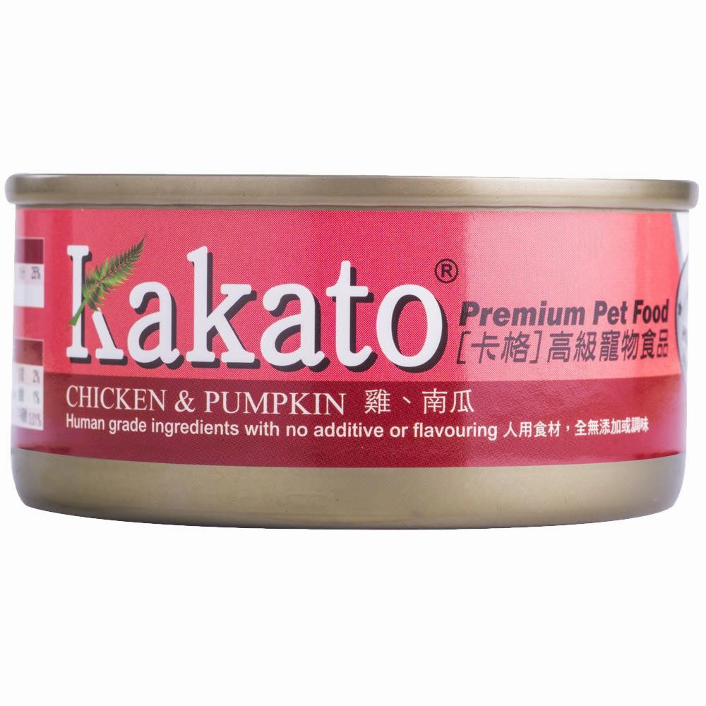 Kakato Chicken & Pumpkin Grain-Free Canned Cat & Dog Food cat food cans soft cat food high protein cat food natural cat food senior cat food