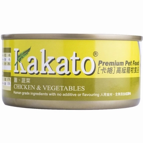 Kakato Chicken & Vegetables Canned Cat & Dog Food 170g natural cat food soft cat treats freeze dried cat food organic cat treats indoor cat food