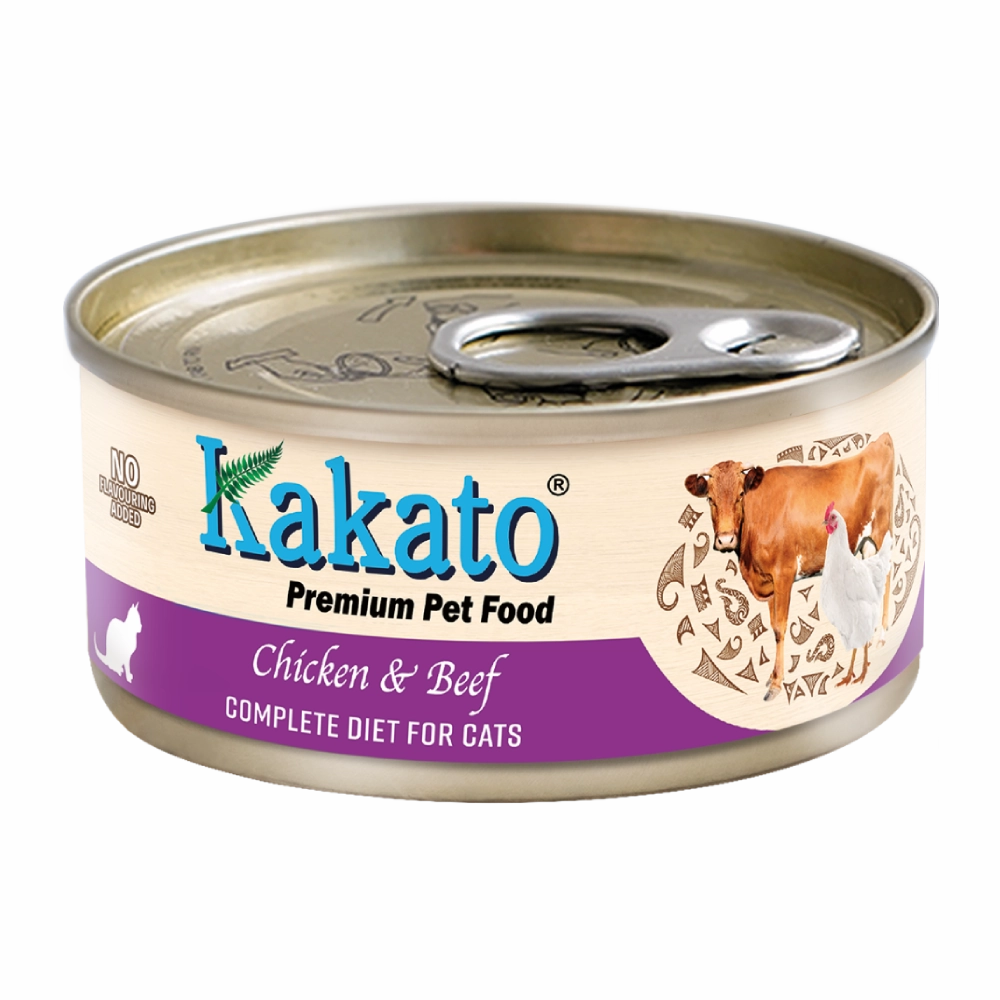 Kakato Premium Cat Food Complete Diet - Chicken & Beef 70g