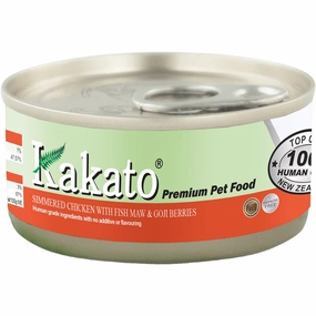Kakato Simmered Chicken With Fish Maw & Goji Berries Grain-Free Canned Cat & Dog Food 70g cat food cans soft cat food high protein cat food natural cat food senior cat food