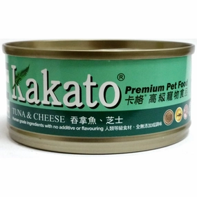 Kakato Tuna & Cheese Grain-Free Canned Cat & Dog Food cat snacks catnip treats healthy cat food cat reward treats low calorie cat food