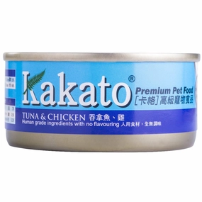 Kakato Tuna & Chicken Grain-Free Canned Cat & Dog Food natural cat food soft cat treats freeze dried cat food organic cat treats indoor cat food