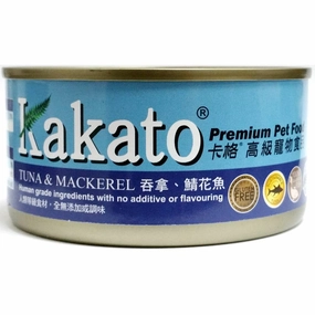 Kakato Tuna & Mackerel Grain-Free Canned Cat & Dog Food canned dog food wet dog food grain free dog food dog food with gravy beef dog food