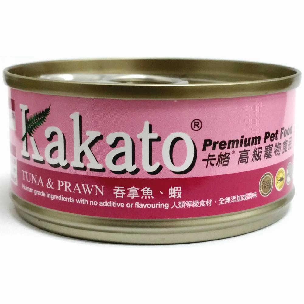Kakato Tuna & Prawn Grain-Free Canned Cat & Dog Food cat food cans soft cat food high protein cat food natural cat food senior cat food