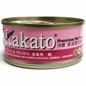 Kakato Tuna & Prawn Grain-Free Canned Cat & Dog Food natural cat food soft cat treats freeze dried cat food organic cat treats indoor cat food