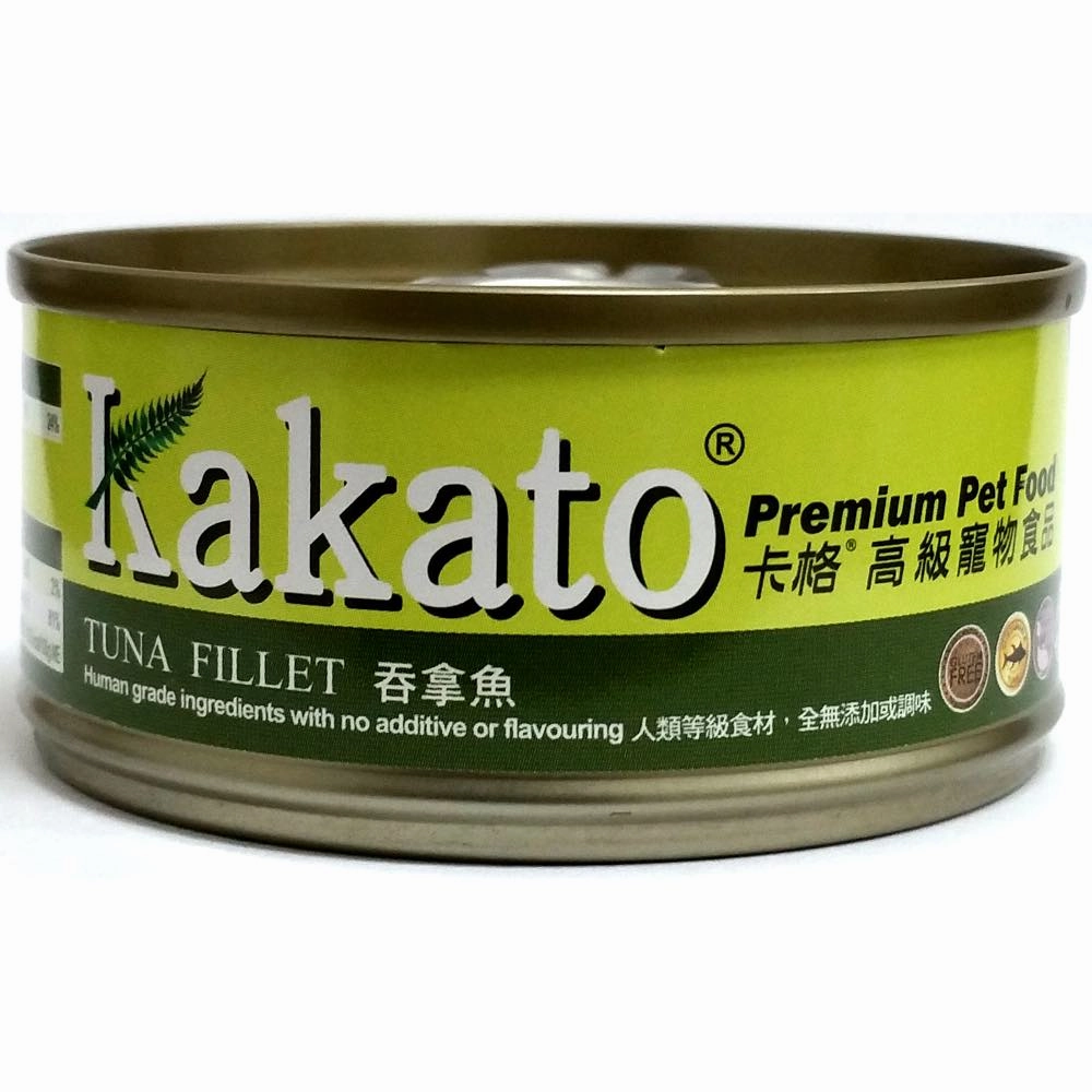 Kakato Tuna Fillet Grain-Free Canned Cat & Dog Food canned dog food wet dog food grain free dog food dog food with gravy beef dog food