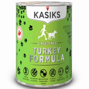 Kasiks Cage-Free Turkey Grain Free Canned Dog Food 345g canned dog food wet dog food grain free dog food dog food with gravy beef dog food