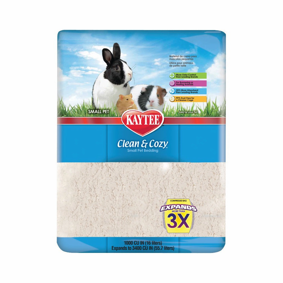 Kaytee Clean & Cozy - White 49.2L / 3000cu puppy starter kit puppy crate puppy collar puppy pee pad puppy food