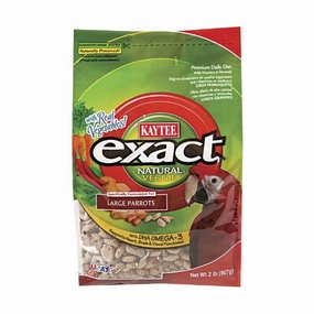 Kaytee Exact - Natural Veggie for Large Parrots 2lb bird cage parrot food bird toys bird perch bird treats