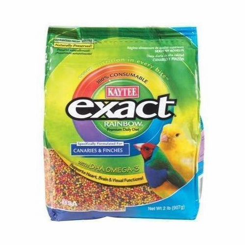Kaytee Exact - Rainbow Premium for Canaries & Finches 2lb bird cage parrot food bird toys bird perch bird treats