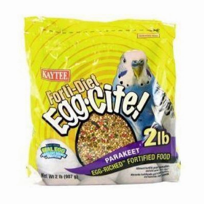Kaytee Forti-Diet Eggcite - Parakeet 2lb bird cage parrot food bird toys bird perch bird treats