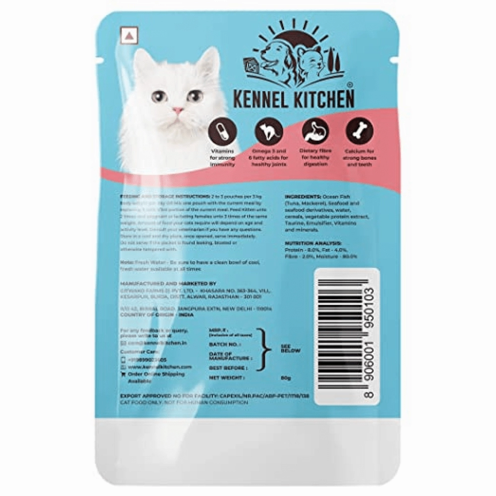 Kennel Kitchen Fish Gravy All Life Stage Wet Food, Scoopy Lavender Natural Brown Sand Cat Litter Combo