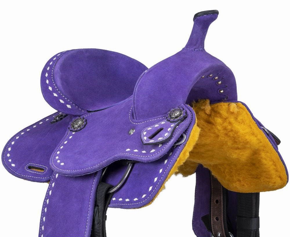 King Series Youth Stratford Suede Barrel Saddle