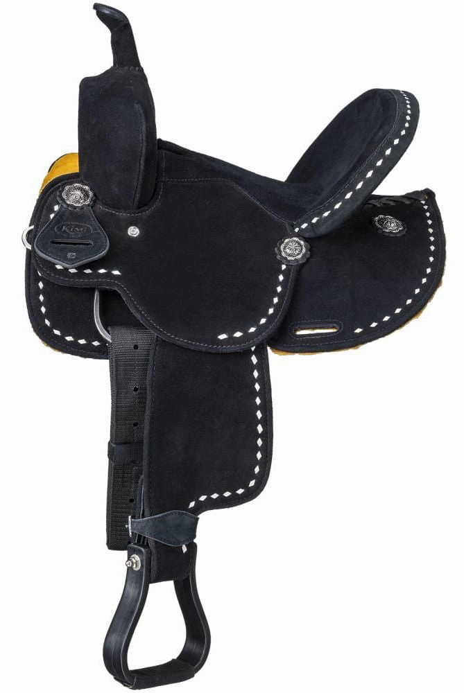 King Series Youth Stratford Suede Barrel Saddle