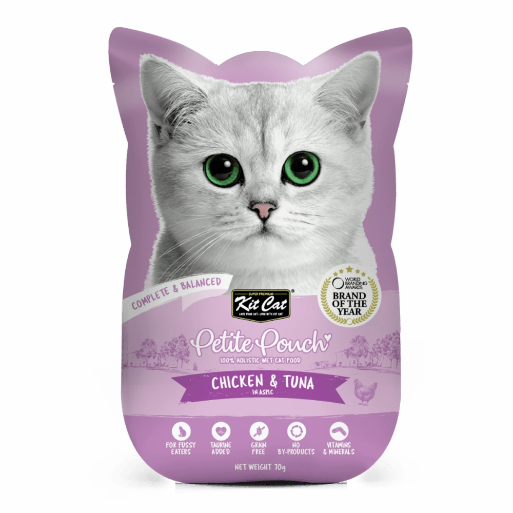 Kit Cat Chicken & Tuna, Chicken & Salmon, Tuna & Salmon Fish Cat Wet Food Combo