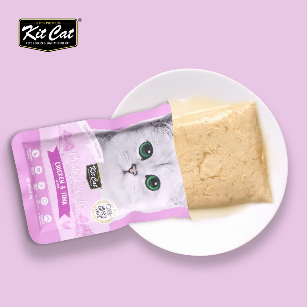 Kit Cat Chicken & Tuna, Chicken & Salmon, Tuna & Salmon Fish Cat Wet Food Combo
