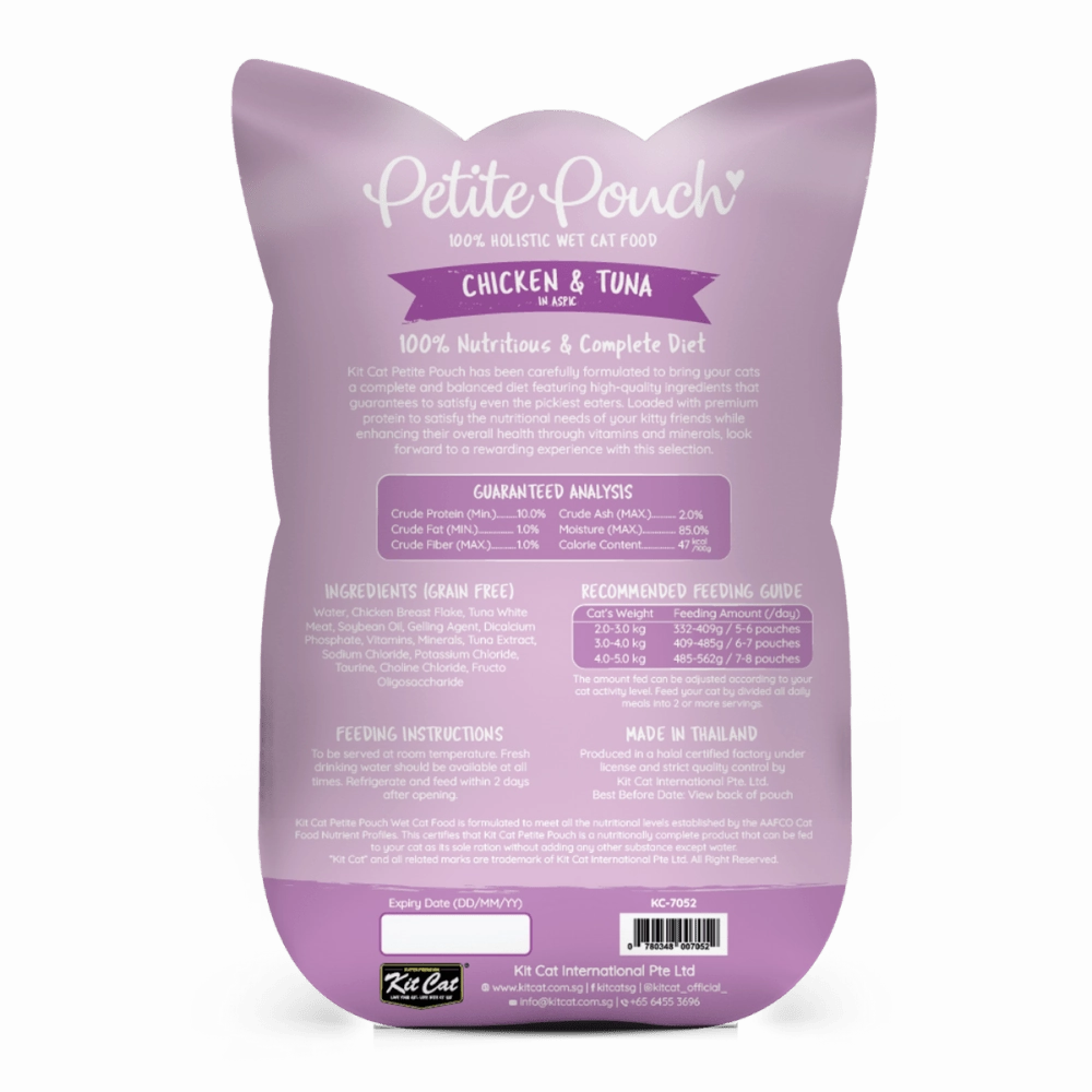 Kit Cat Chicken and Tuna and Chicken and Salmon Cat Wet Food Combo