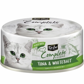 Kit Cat Complete Cuisine Pure Tuna & Whitebait Grain-Free Canned Cat Food 70g natural cat food soft cat treats freeze dried cat food organic cat treats indoor cat food