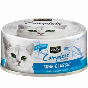 Kit Cat Complete Cuisine Pure Tuna Classic Grain-Free Canned Cat Food 70g cat food cans soft cat food high protein cat food natural cat food senior cat food