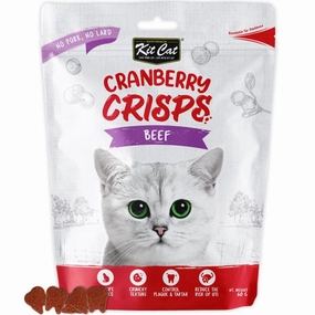 Kit Cat Cranberry Crisps Beef Cat Treats 60g natural cat food soft cat treats freeze dried cat food organic cat treats indoor cat food