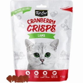 Kit Cat Cranberry Crisps Lamb Cat Treats 60g natural cat food soft cat treats freeze dried cat food organic cat treats indoor cat food