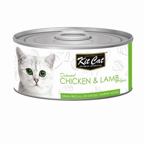 Kit Cat Deboned Chicken & Lamb Aspic Grain-Free Canned Cat Food 80g natural cat food soft cat treats freeze dried cat food organic cat treats indoor cat food