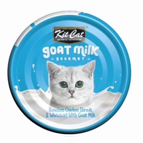 Kit Cat Goat Milk Gourmet Boneless Chicken Shreds & Whitebait Grain-Free Canned Cat Food 70g canned cat food wet cat food grain free cat food cat stew cat food pouch