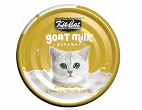 Kit Cat Goat Milk Gourmet White Meat Tuna Flakes & Smoked Fish Flakes Grain-Free Canned Cat Food 70g natural cat food soft cat treats freeze dried cat food organic cat treats indoor cat food