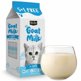 Kit Cat Lactose-Free Goat Milk Pouches for Cats (50ml x 6) dog travel bag car seat cover pet carrier for car training leash dog training whistle