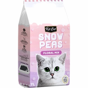 Kit Cat Snow Peas Floral Mix Antibacterial Clumping Cat Litter 7L kitten supplies kitten toys kitten food kitten litter box kitten bed