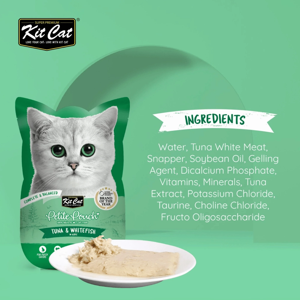 Kit Cat Tuna & White Fish, Chicken & Salmon and Tuna & Salmon Fish Cat Wet Food Combo
