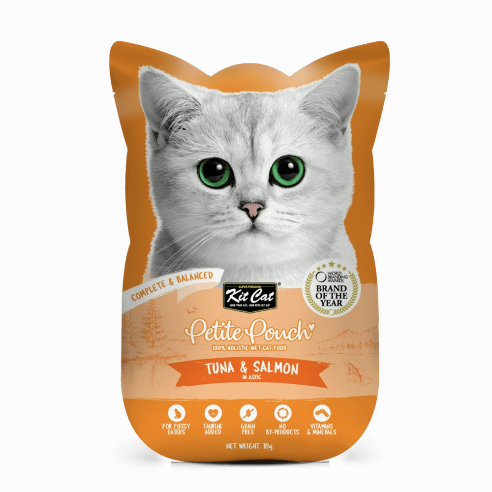 Kit Cat Tuna & White Fish, Chicken & Salmon and Tuna & Salmon Fish Cat Wet Food Combo