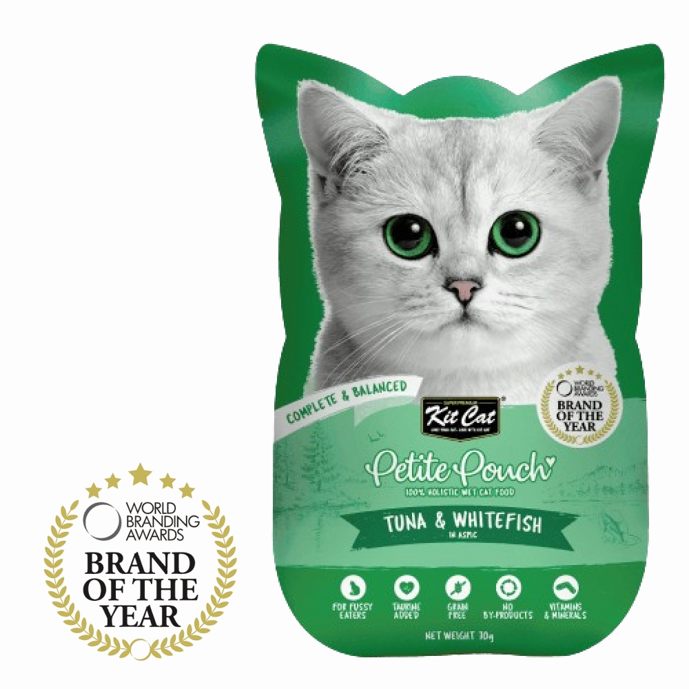 Kit Cat Tuna & White Fish, Chicken & Salmon and Tuna & Salmon Fish Cat Wet Food Combo