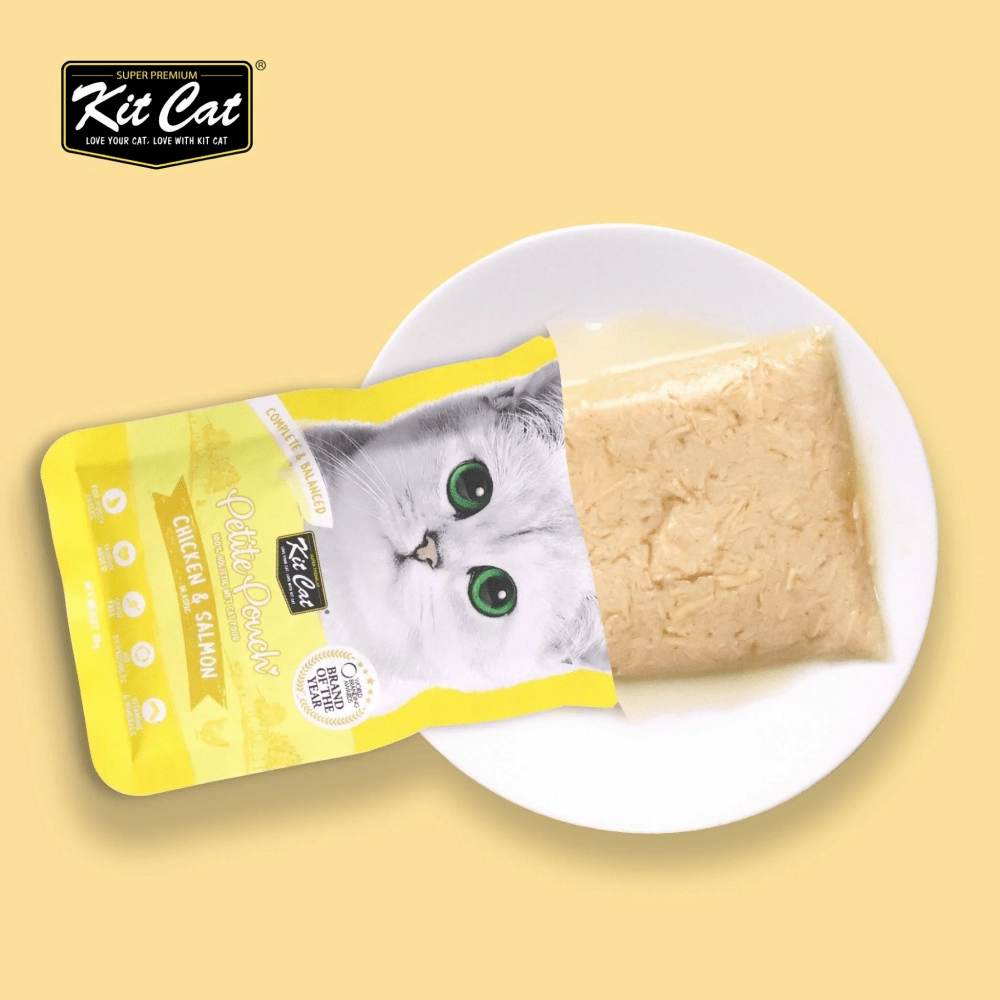 Kit Cat Tuna & White Fish, Chicken & Salmon and Tuna & Salmon Fish Cat Wet Food Combo