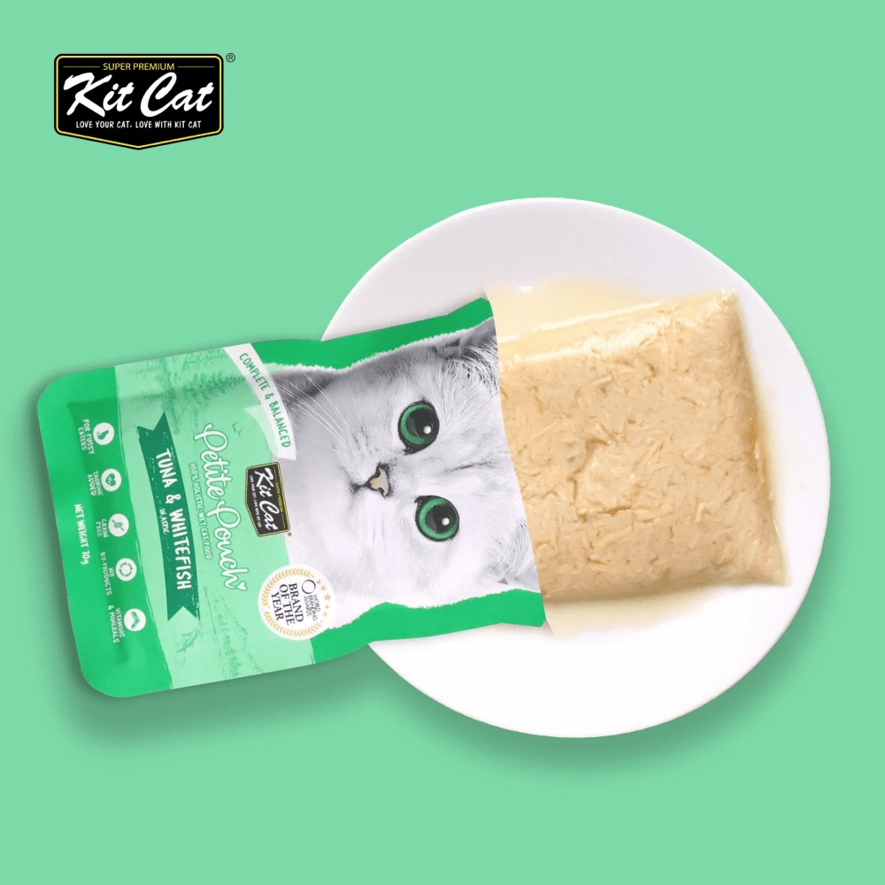 Kit Cat Tuna & White Fish, Chicken & Salmon and Tuna & Salmon Fish Cat Wet Food Combo