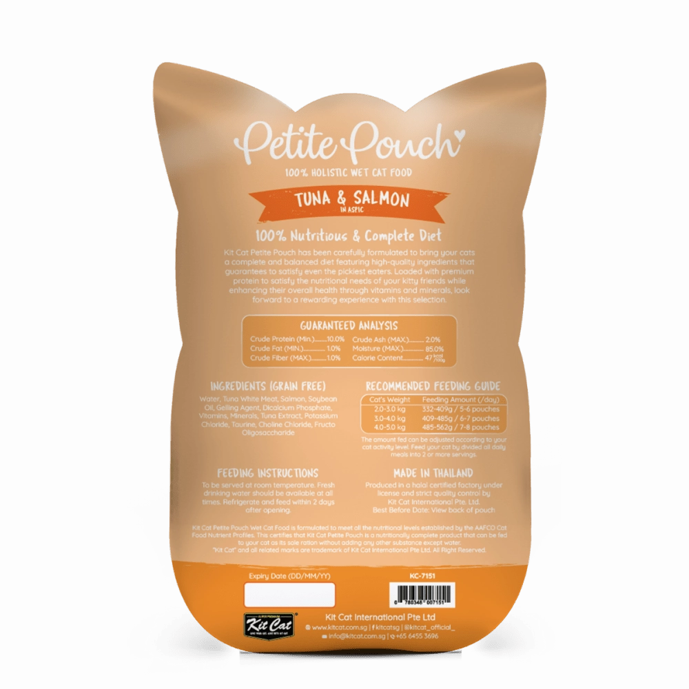 Kit Cat Tuna and White Fish, Tuna & Salmon Fish and Kitten Chicken Cat Wet Food Combo