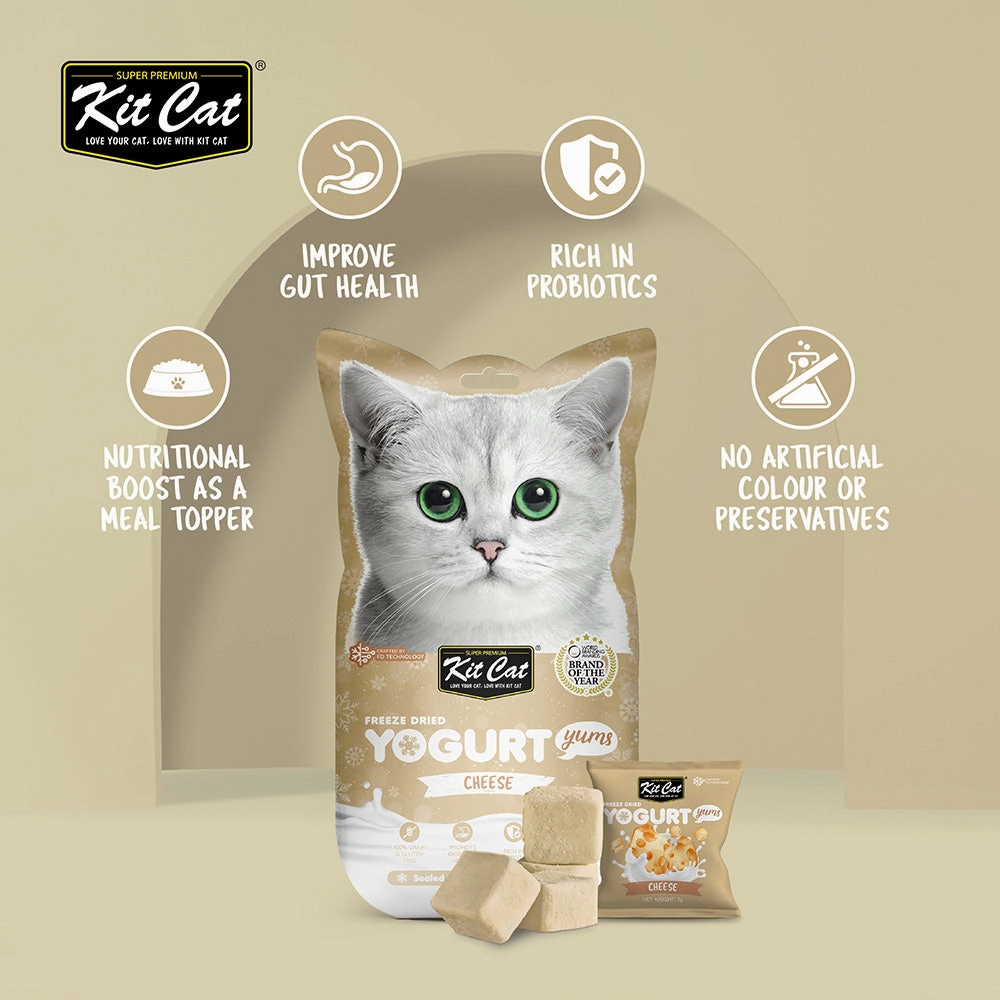 KitCat Cat Freeze-Dried Yogurt Yums Cheese 10g (1g x 10)